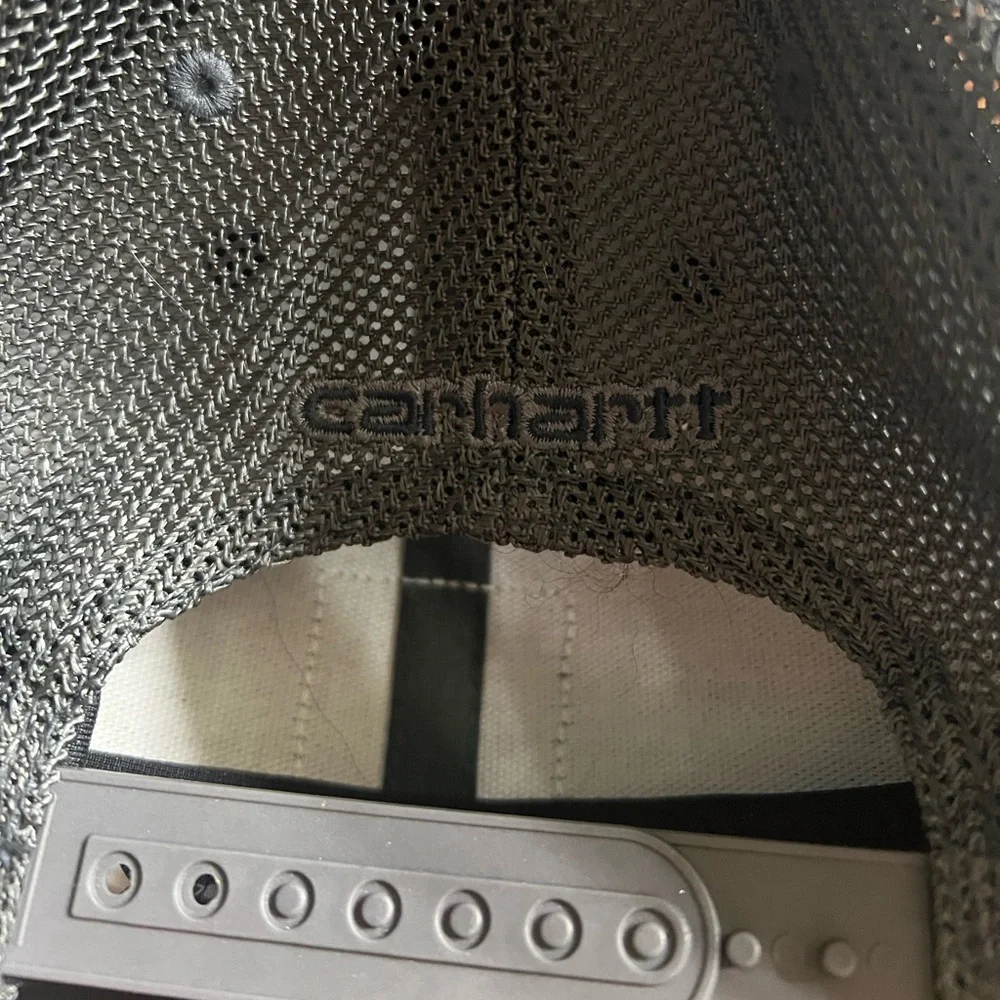 New - Carhartt Men's Blue and Gray Mesh Back Cap - Picture 3 of 4